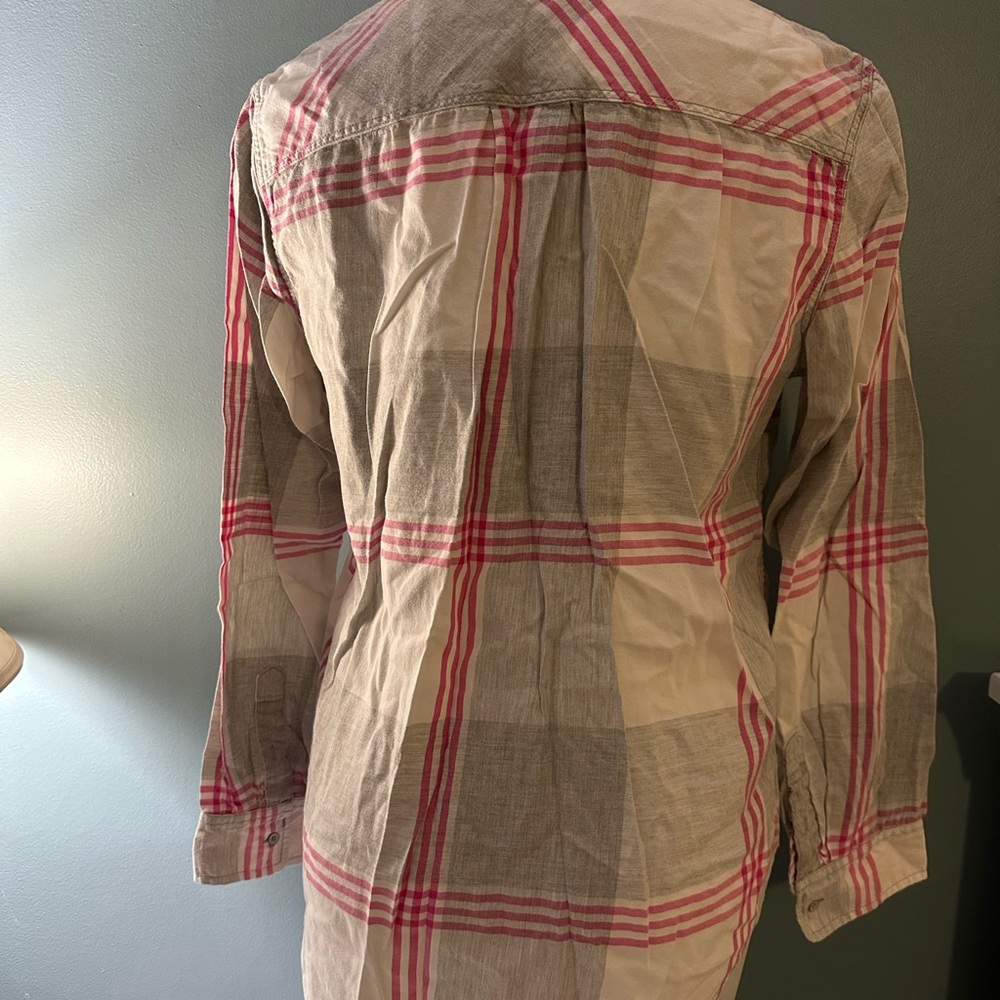 Stylus XL plaid pink Shirt Women’s - Picture 6 of 8